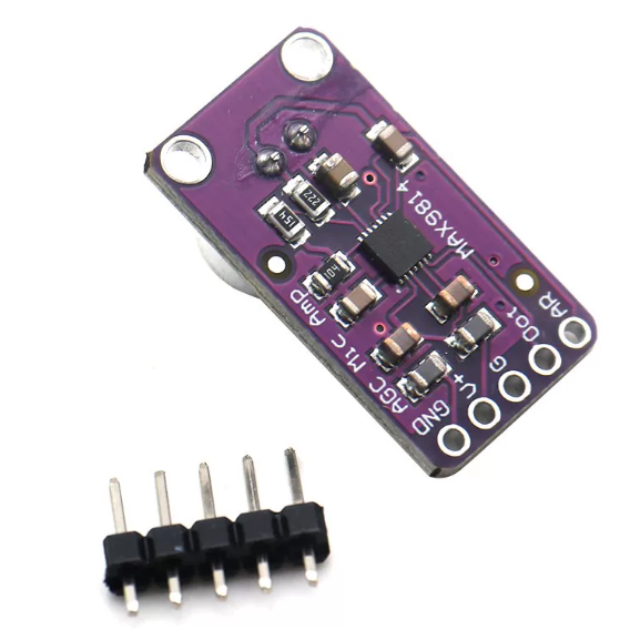 MAX9814 Microphone Module Pinout